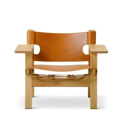Butaca The Spanish Chair, Cuero cognac - roble aceitado*Fredericia Furniture Best
