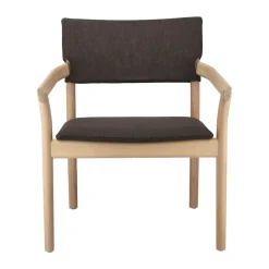 Butaca Vyn con respaldo tapizado, Monocoat natural-Lido 46 mole*Gärsnäs