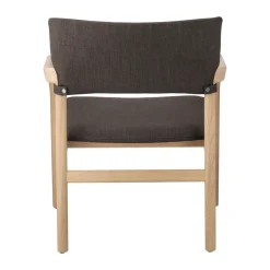 Butaca Vyn con respaldo tapizado, Monocoat natural-Lido 46 mole*Gärsnäs
