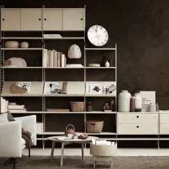 Cabinet con puertas correderas , Chapa de fresno, 78x30 cm*String New