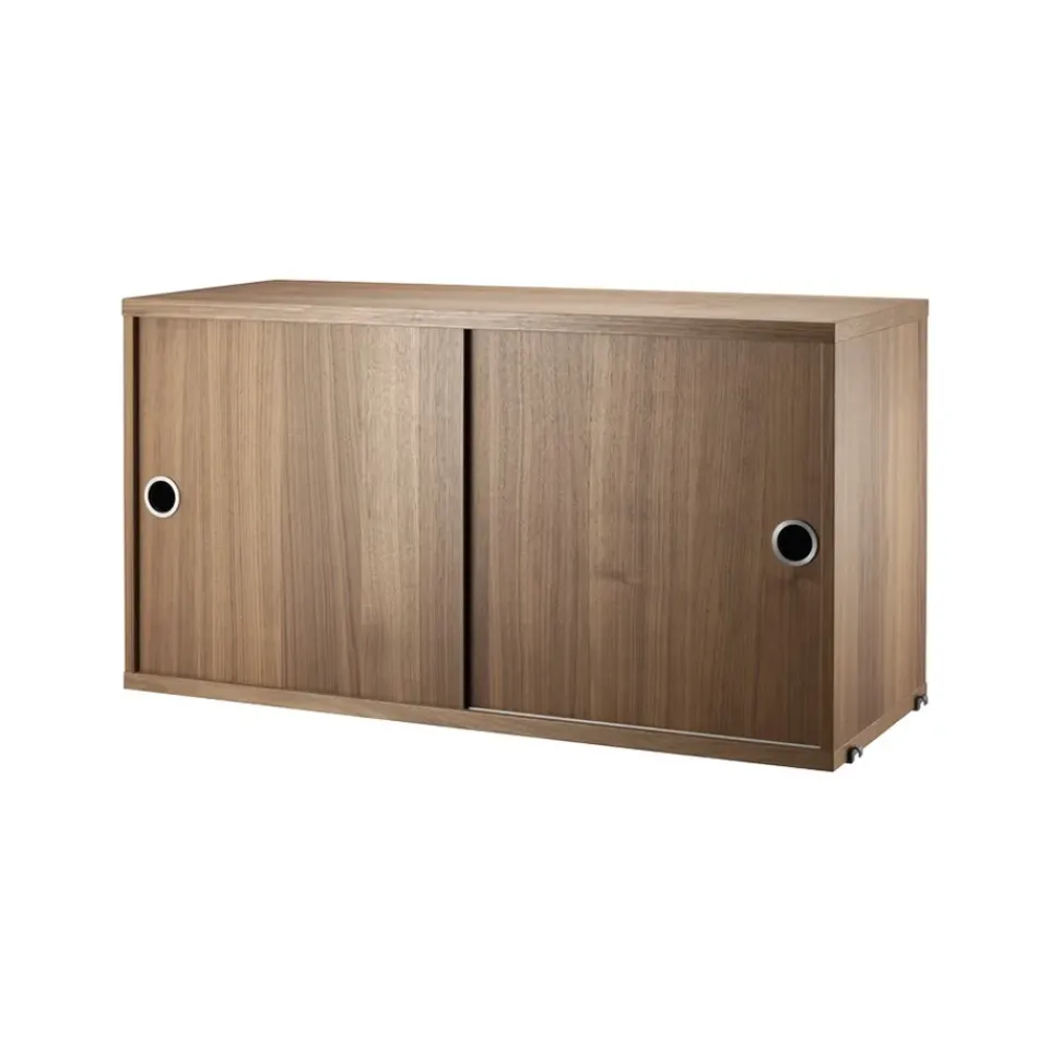 Cabinet con puertas correderas , Nogal, 78x30 cm*String Sale