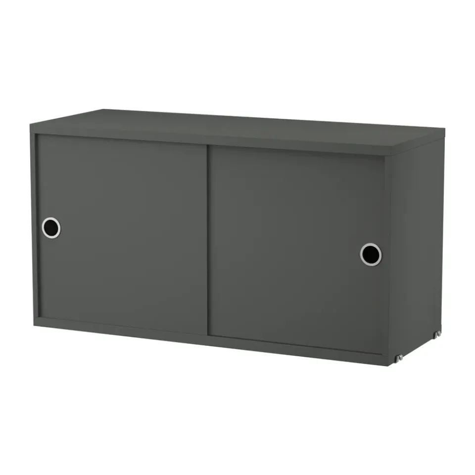 Cabinet con puertas correderas , oscuro, 78x30 cm*String Online
