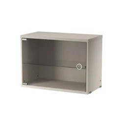 Cabinet vitrina con puertas correderas de cristal , , 58x30 cm*String Sale