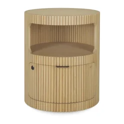 Cajonera Boomerang con cerradura, Roble, Ø45 cm*Ethnicraft Online