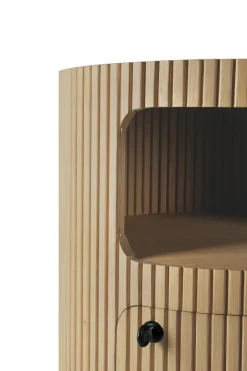 Cajonera Boomerang con cerradura, Roble, Ø45 cm*Ethnicraft Online