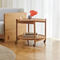 Carrito Bølling Tray Table model 60, Roble ahumado, estructura de roble aceitado humo*Brdr. Krüger Online