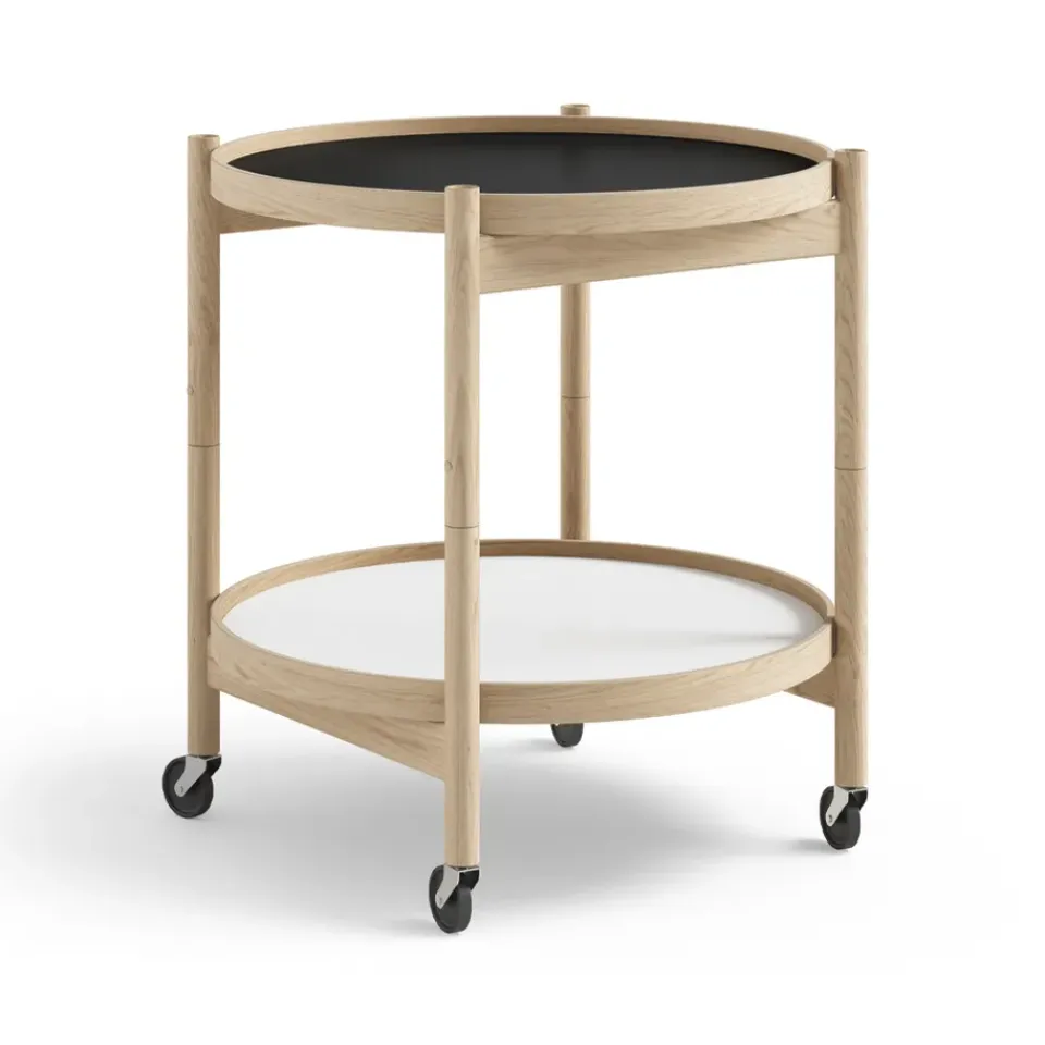Carrito Bølling Tray Table model 50, Base, estructura de roble sin tratar*Brdr. Krüger New
