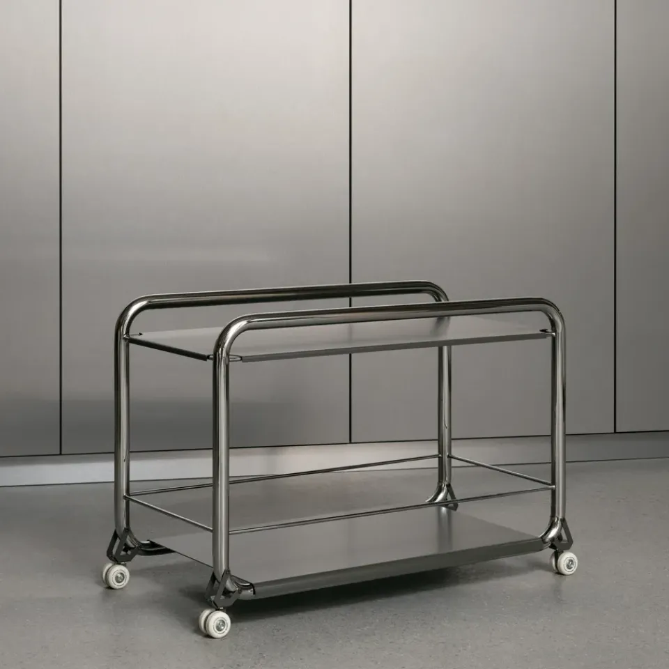 Carrito con ruedas Tension, Cromo-graphit texture*Lammhults Sale