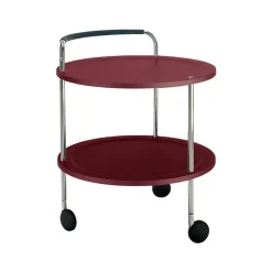 Carro con ruedas Trolley Round basic, Vin, base de cromo*SMD Design New