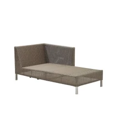 Chaise longue Connect, Taupe, izquierdo*Cane-line Hot