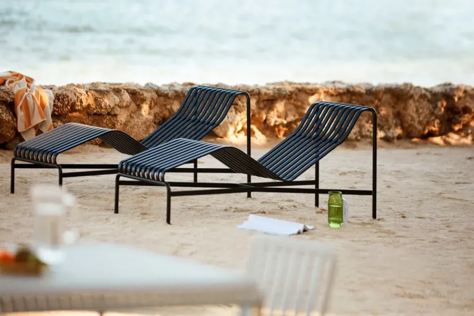 Chaise longue Palissade, Anthracite*HAY Sale