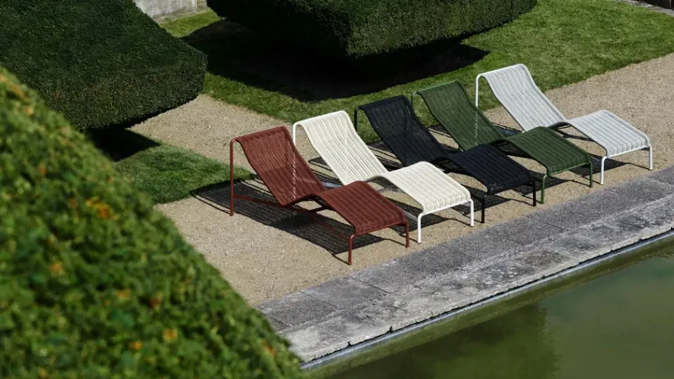 Chaise longue Palissade Cord, Olive*HAY New