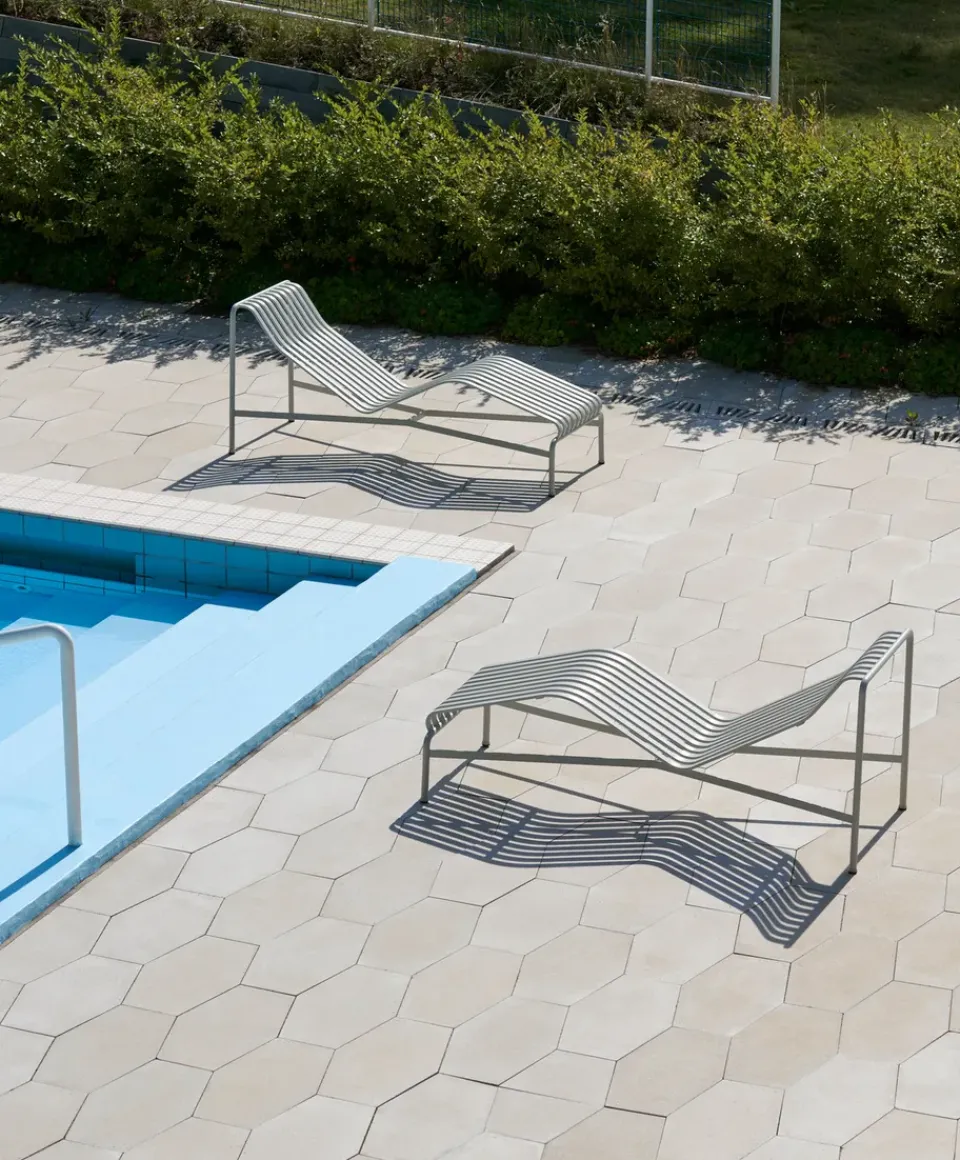 Chaise longue Palissade, Sky grey*HAY Outlet