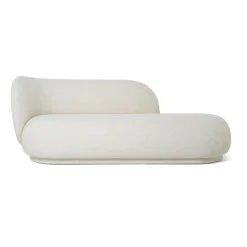 Chaiselongue Diván bouclé Rico izquierda, Offwhite*Ferm Living New