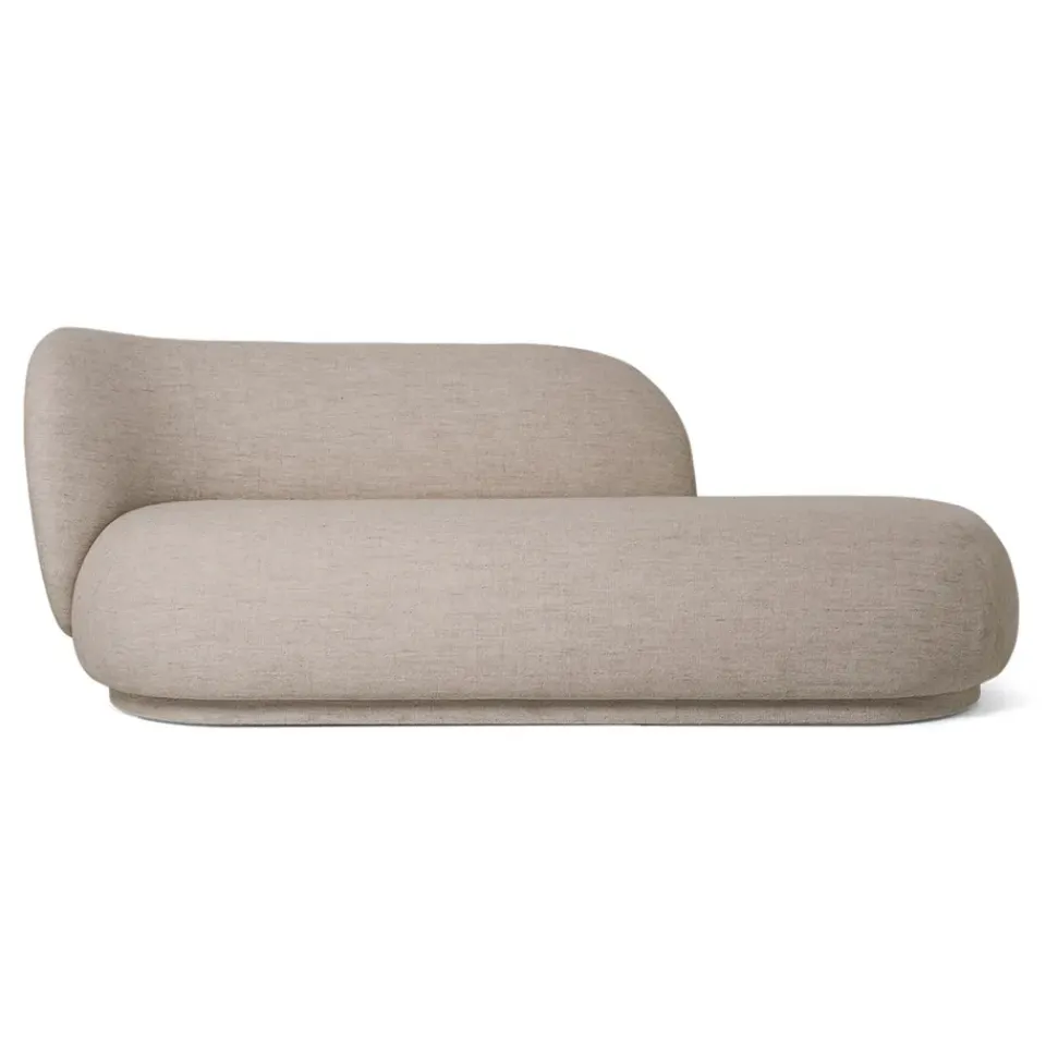 Chaiselongue Diván bouclé Rico izquierda, Sand*Ferm Living Discount