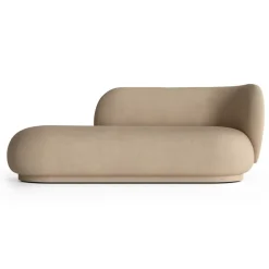 Chaiselongue Diván Rico derecha, Brushed sand*Ferm Living Outlet