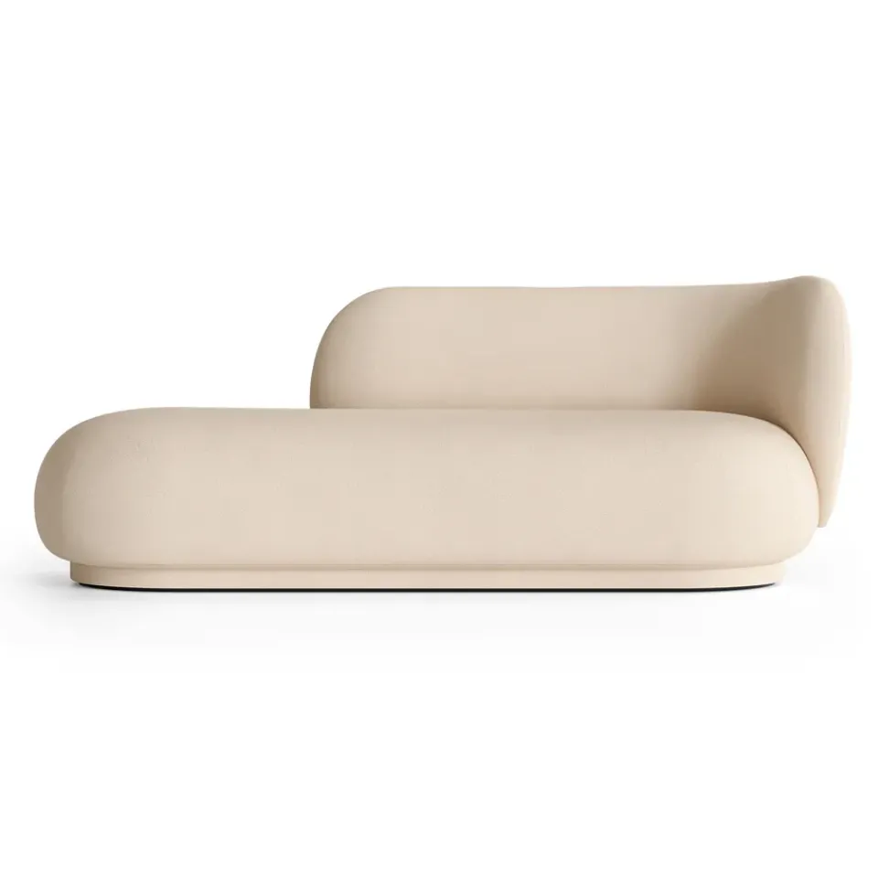 Chaiselongue Diván Rico derecha, Brushed offwhite*Ferm Living