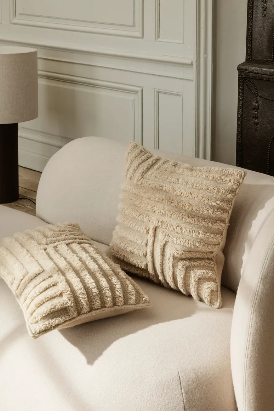 Chaiselongue Diván Rico derecha, Brushed offwhite*Ferm Living