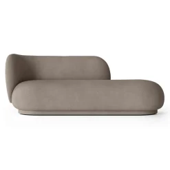 Chaiselongue Diván Rico izquierda, Brushed warm grey*Ferm Living