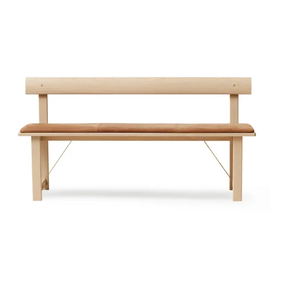 Cojín asiento Position 155 cm, Cuero natural*Form & Refine New
