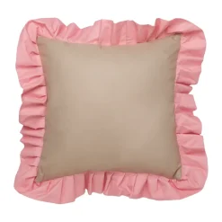 Cojín con volantes Outdoor 45x45 cm, -pink*Garden Glory Sale