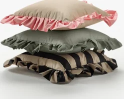 Cojín con volantes Outdoor 45x45 cm, -pink*Garden Glory Sale