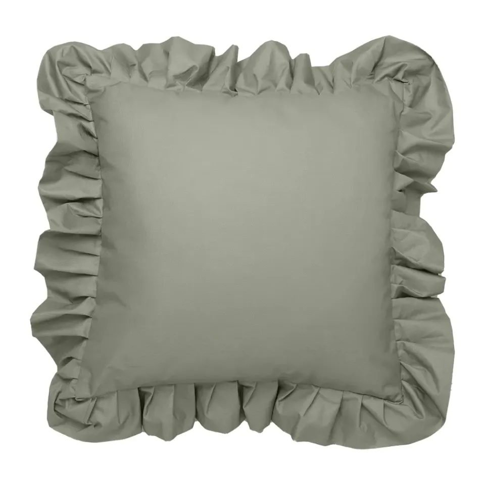 Cojín con volantes Outdoor 45x45 cm, Green*Garden Glory Sale