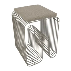 Cojín Curva para taburete Curva 27x32,5 cm, Taupe*AYTM Sale