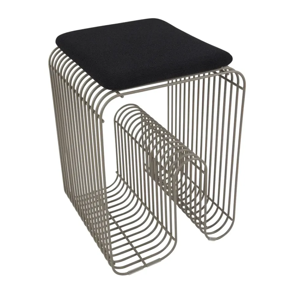 Cojín Curva para taburete Curva 27x32,5 cm, Anthracit*AYTM Hot