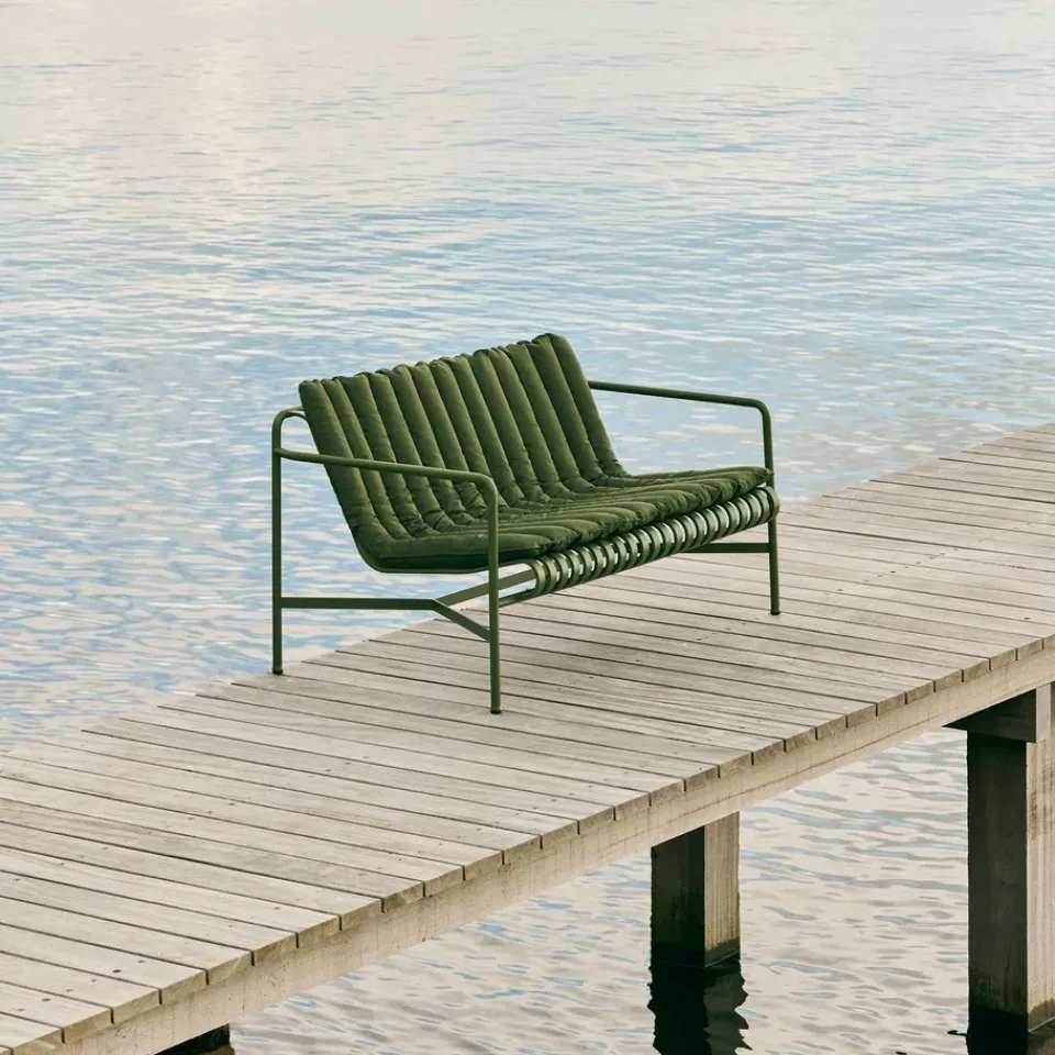 Cojín de asiento Palissade Lounge Sofa Soft Quilted, Olive*HAY Best