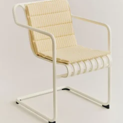 Cojín de asiento Terrazza Folding, Yellow bold stripe, 82x40 cm*HAY Hot