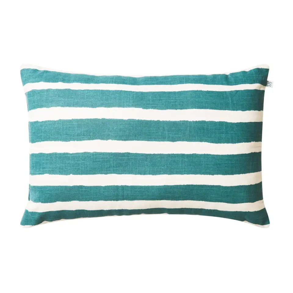 Cojín de exterior Block Stripe 40x60 cm, Heaven blue-off white*Chhatwal & Jonsson
