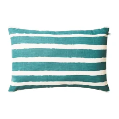 Cojín de exterior Block Stripe 40x60 cm, Heaven blue-off white*Chhatwal & Jonsson
