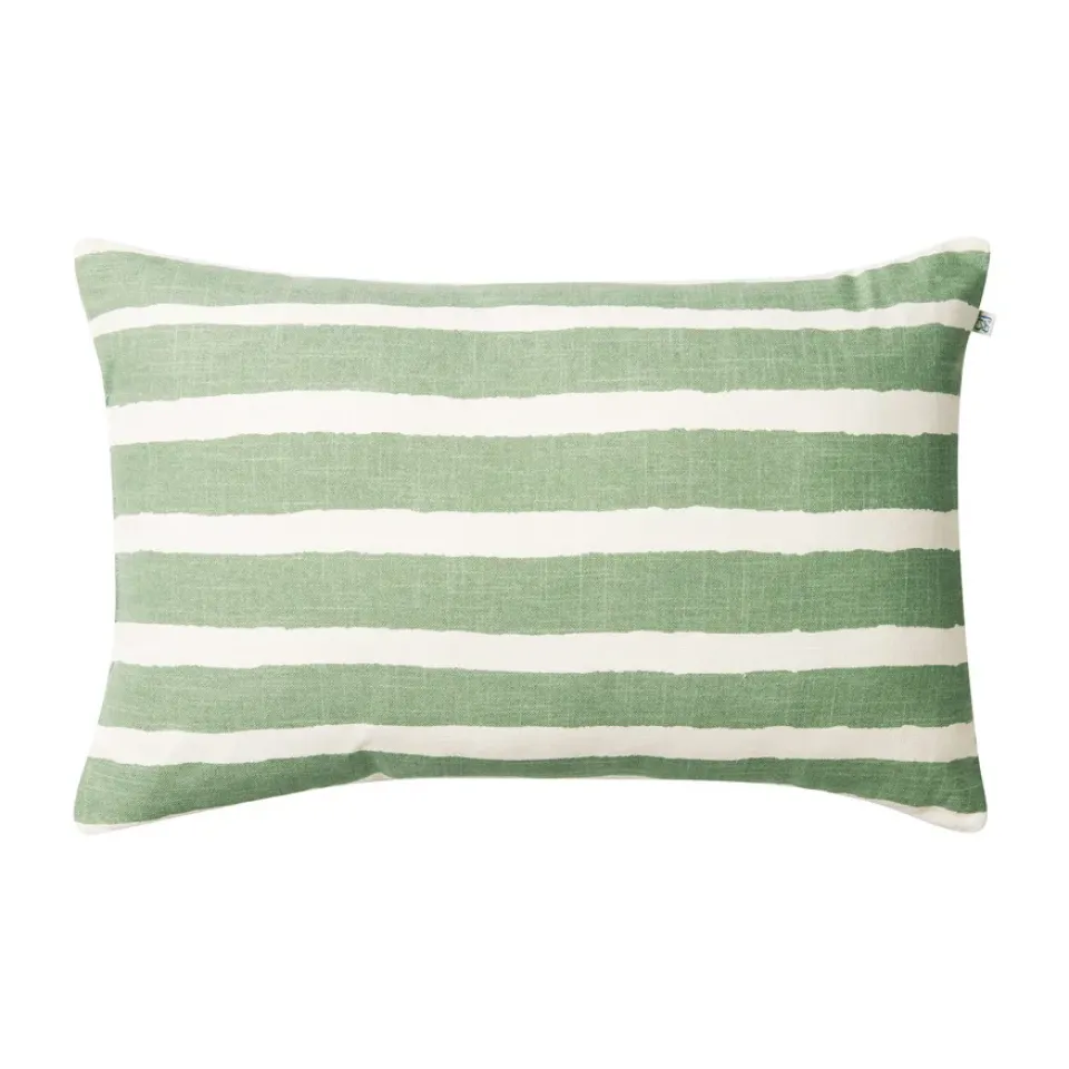 Cojín de exterior Block Stripe 40x60 cm, Sage-off white*Chhatwal & Jonsson Clearance