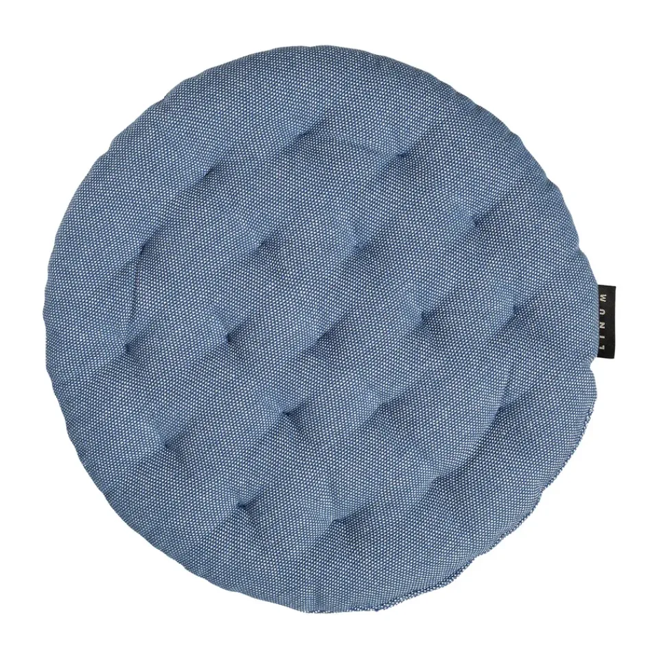 Cojín de silla Pepper Ø37 cm, mar profundo*Linum Clearance