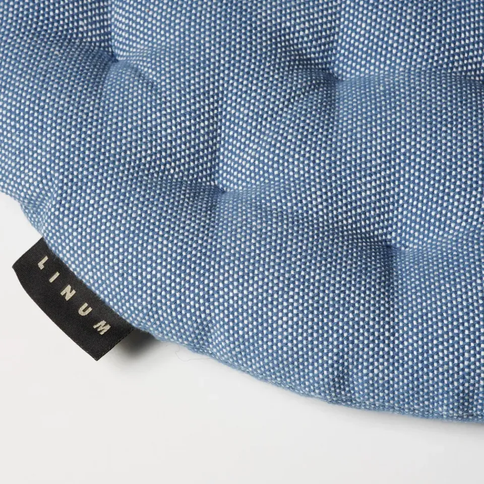 Cojín de silla Pepper Ø37 cm, mar profundo*Linum Clearance