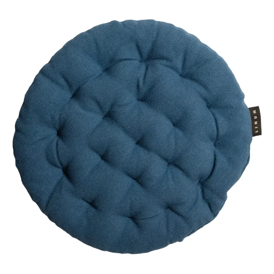 Cojín de silla Pepper Ø37 cm, índigo*Linum Sale