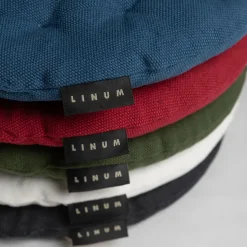Cojín de silla Pepper Ø37 cm, índigo*Linum Sale
