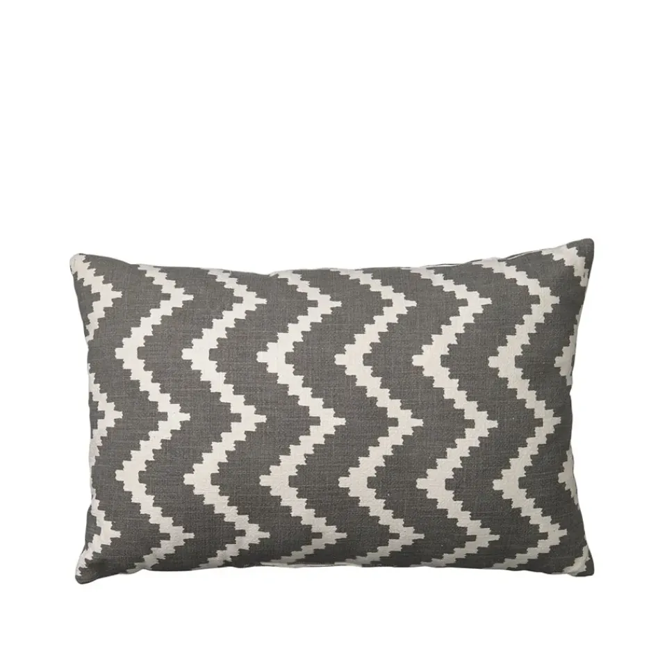 Cojín Ikat Sema, Grey/offwhite, 40 cm*Chhatwal & Jonsson Sale