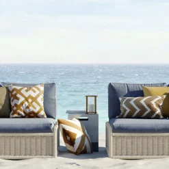 Cojín Ikat Sema, Grey/offwhite, 40 cm*Chhatwal & Jonsson Sale