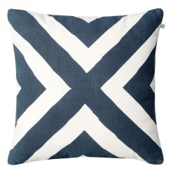 Cojín Impal Outdoor, Blue/off white, 50 cm*Chhatwal & Jonsson New