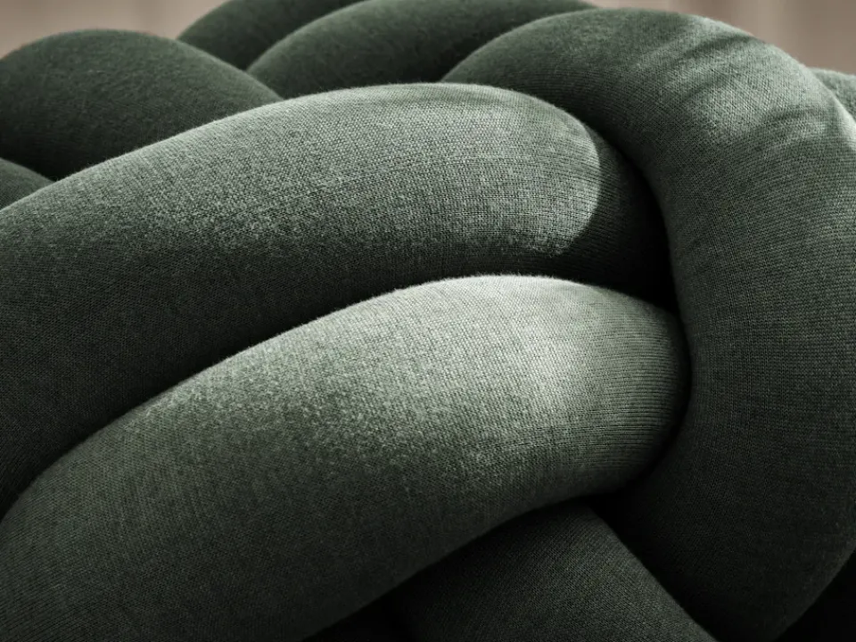 Cojín Knot XL, Forest Green*Design House Stockholm Best