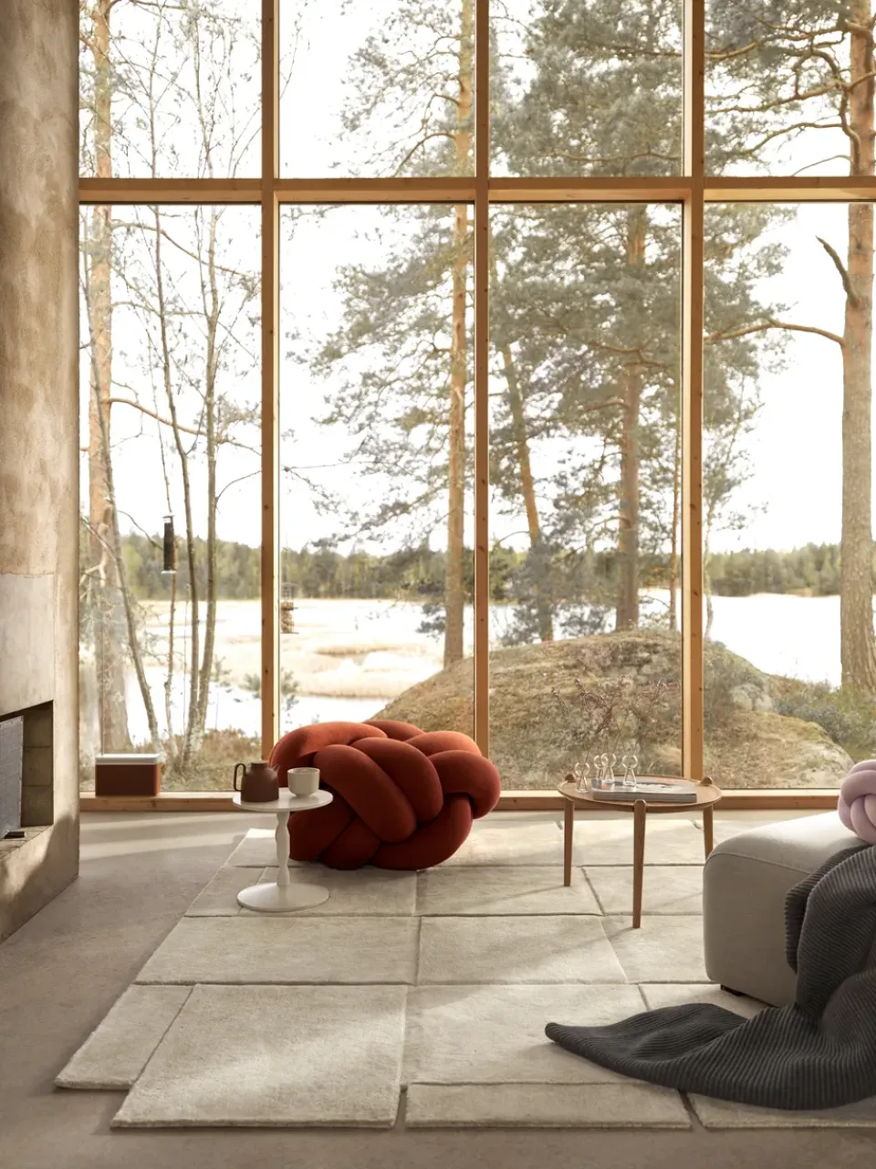 Cojín Knot XL, Ochre*Design House Stockholm Outlet