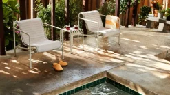 Cojín Palissade Quilted, Sky grey, para sillón lounge low*HAY Hot