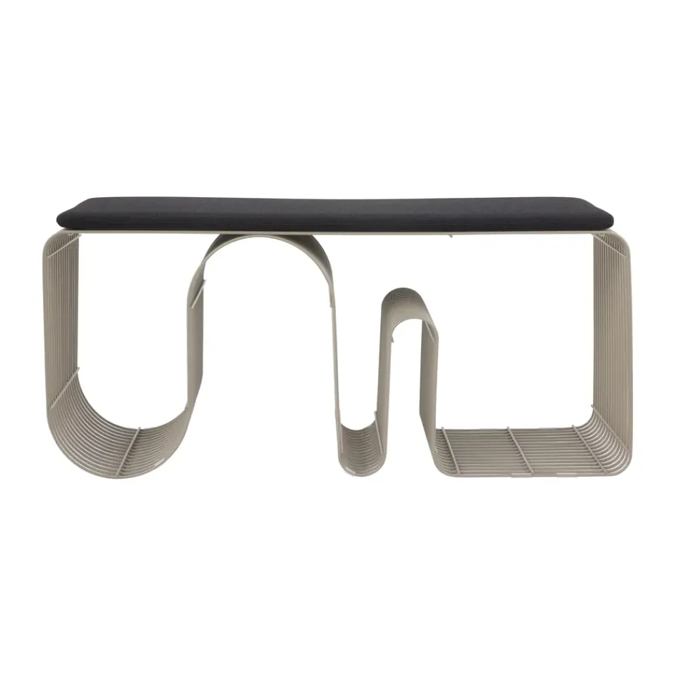 Cojín para banco Curva 32x95,5 cm, Anthracit*AYTM Discount