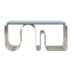 Cojín para banco Curva 32x95,5 cm, Dusty Blue*AYTM Discount