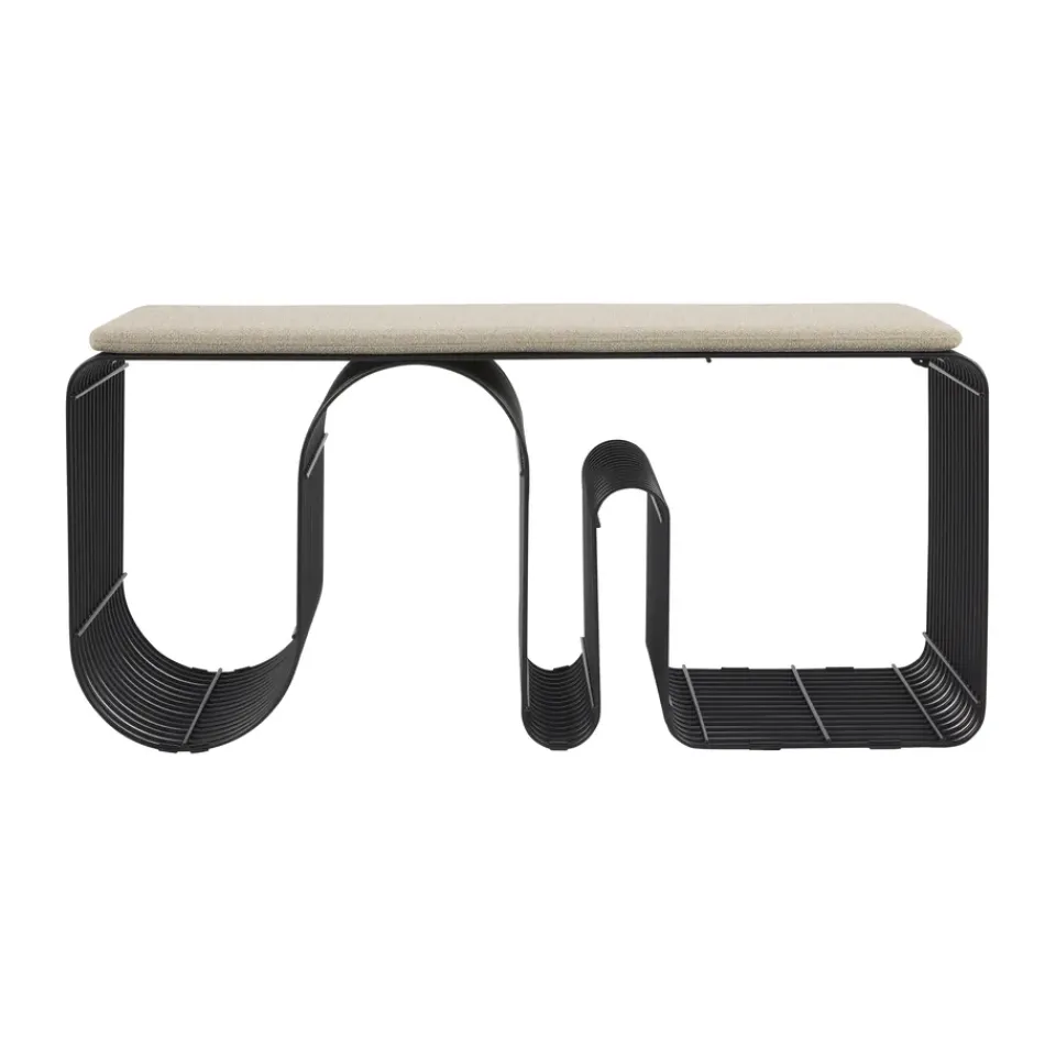 Cojín para banco Curva 32x95,5 cm, Taupe*AYTM Best