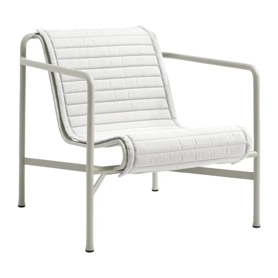 Cojín para Butaca Lounge Palissade High Quilted, Sky grey, para sillón lounge alto*HAY Hot