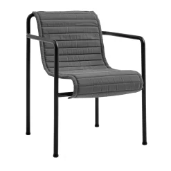 Cojín para silla con reposabrazos Palissade Dining Quilted, Anthracite*HAY Best