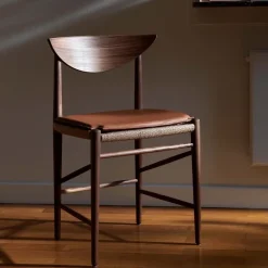 Cojín para silla Drawn HM3, Cuero cognac*&Tradition Best